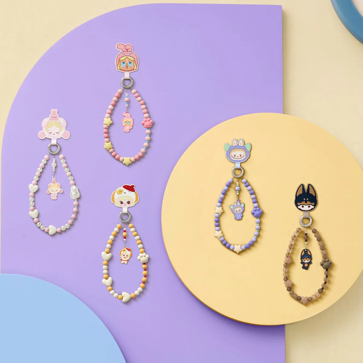 POP BEAN Pajama Party mobile phone chain