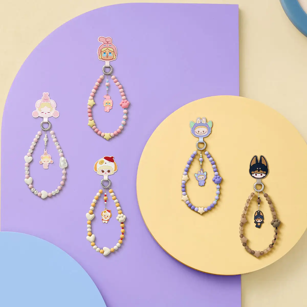POP BEAN Pajama Party mobile phone chain