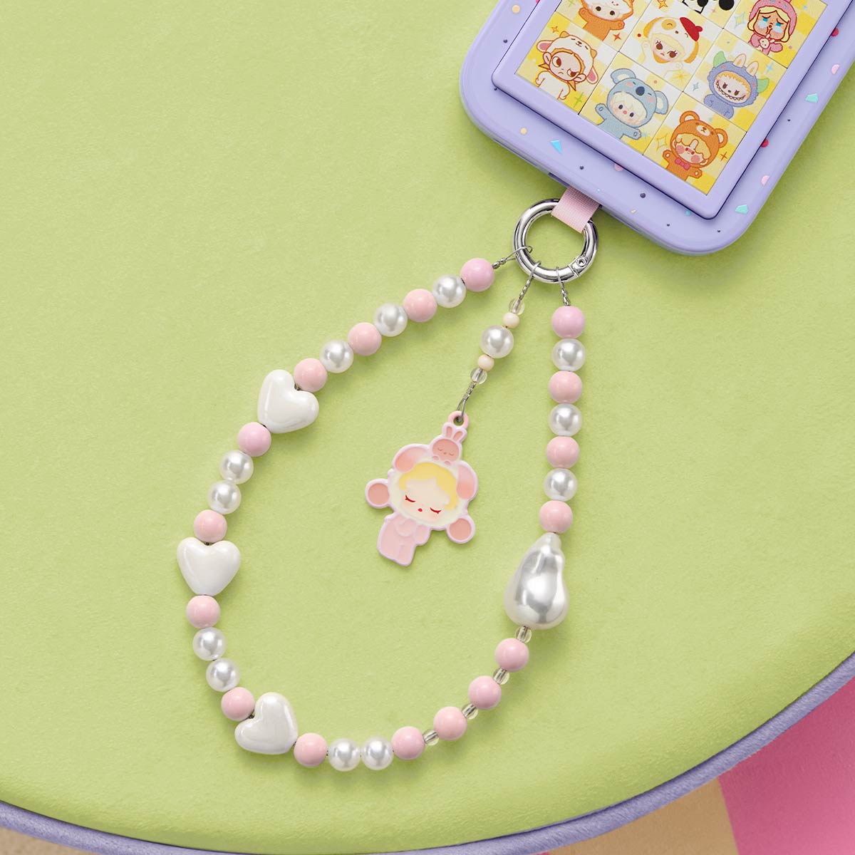 POP BEAN Pajama Party mobile phone chain - POP MART (United
