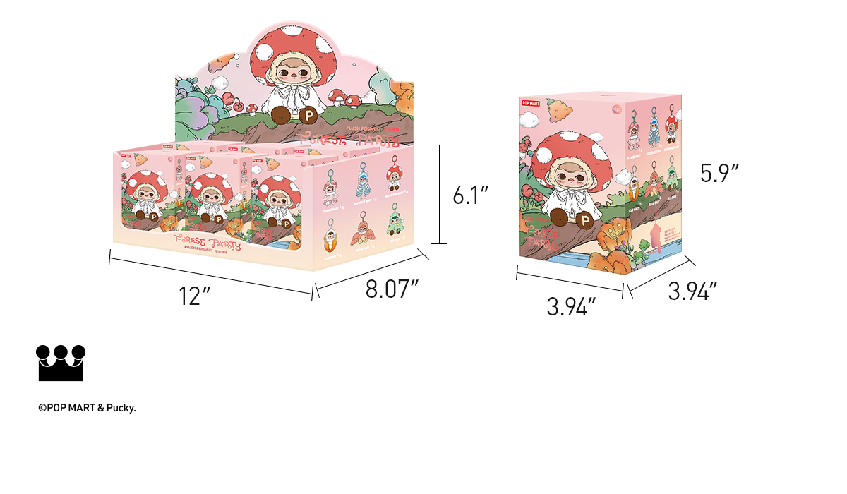 PUCKY Forest Party Series-Vinyl Plush Pendant Blind Box PUCKY Forest Party Series-Vinyl Plush Pendant Blind Box