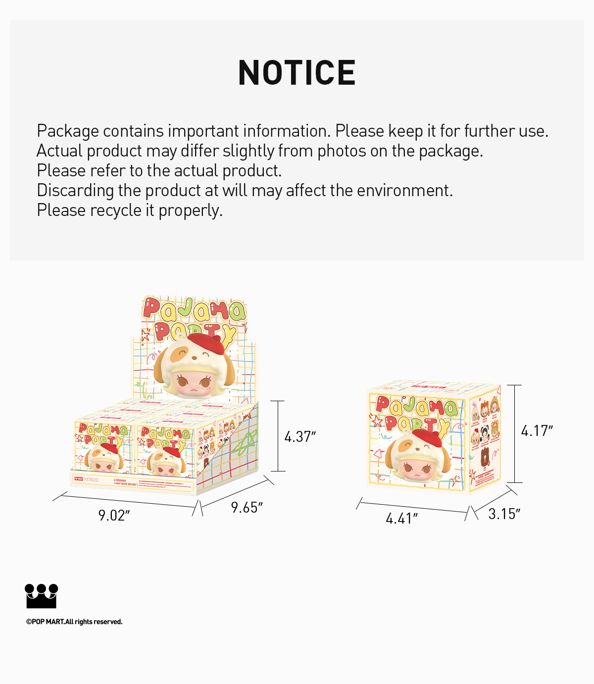 POP NOW:POP BEAN Pajama Party earphone bag - POP MART