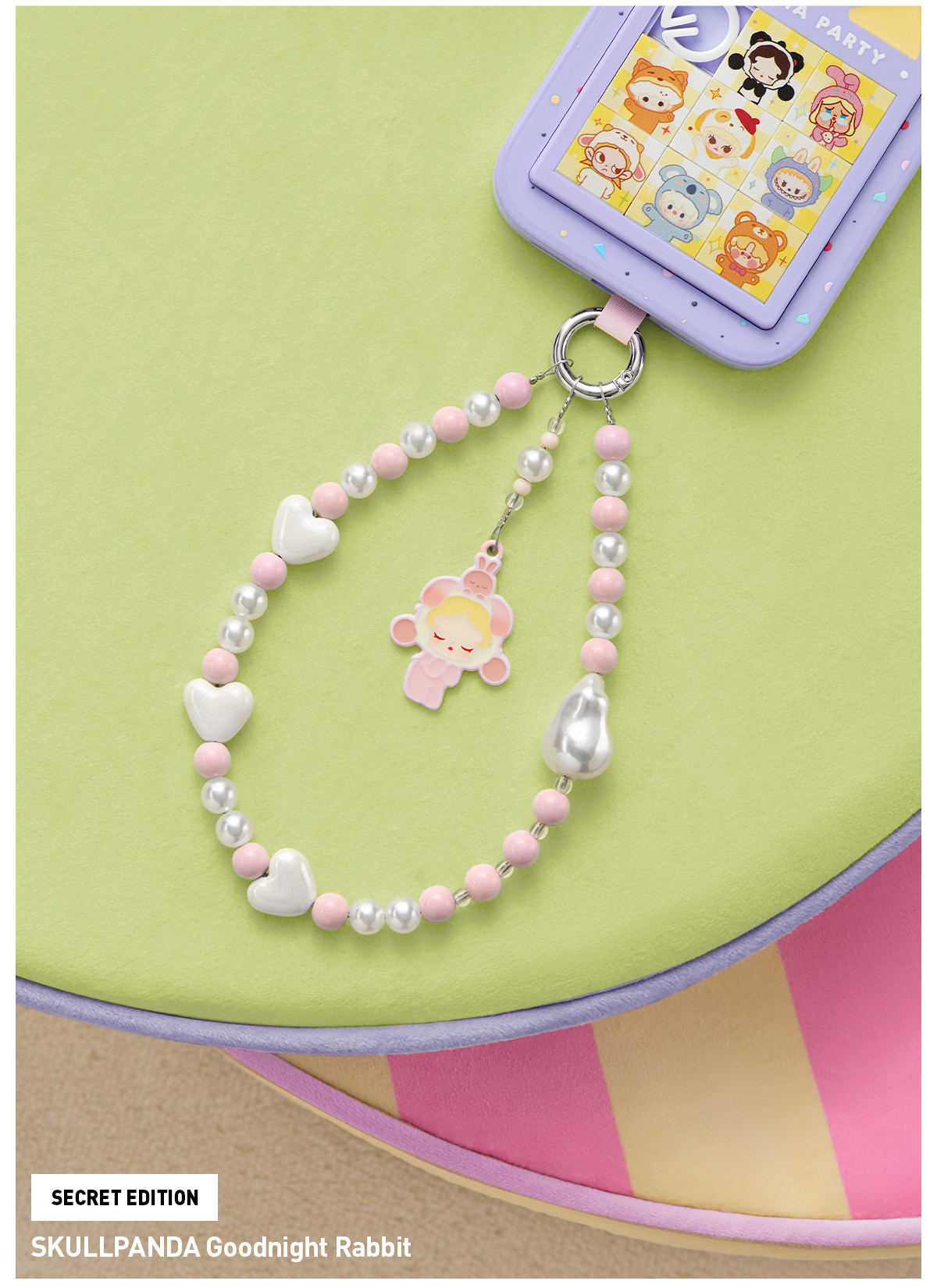 POP NOW:POP BEAN Pajama Party mobile phone chain - POP MART (Canada)