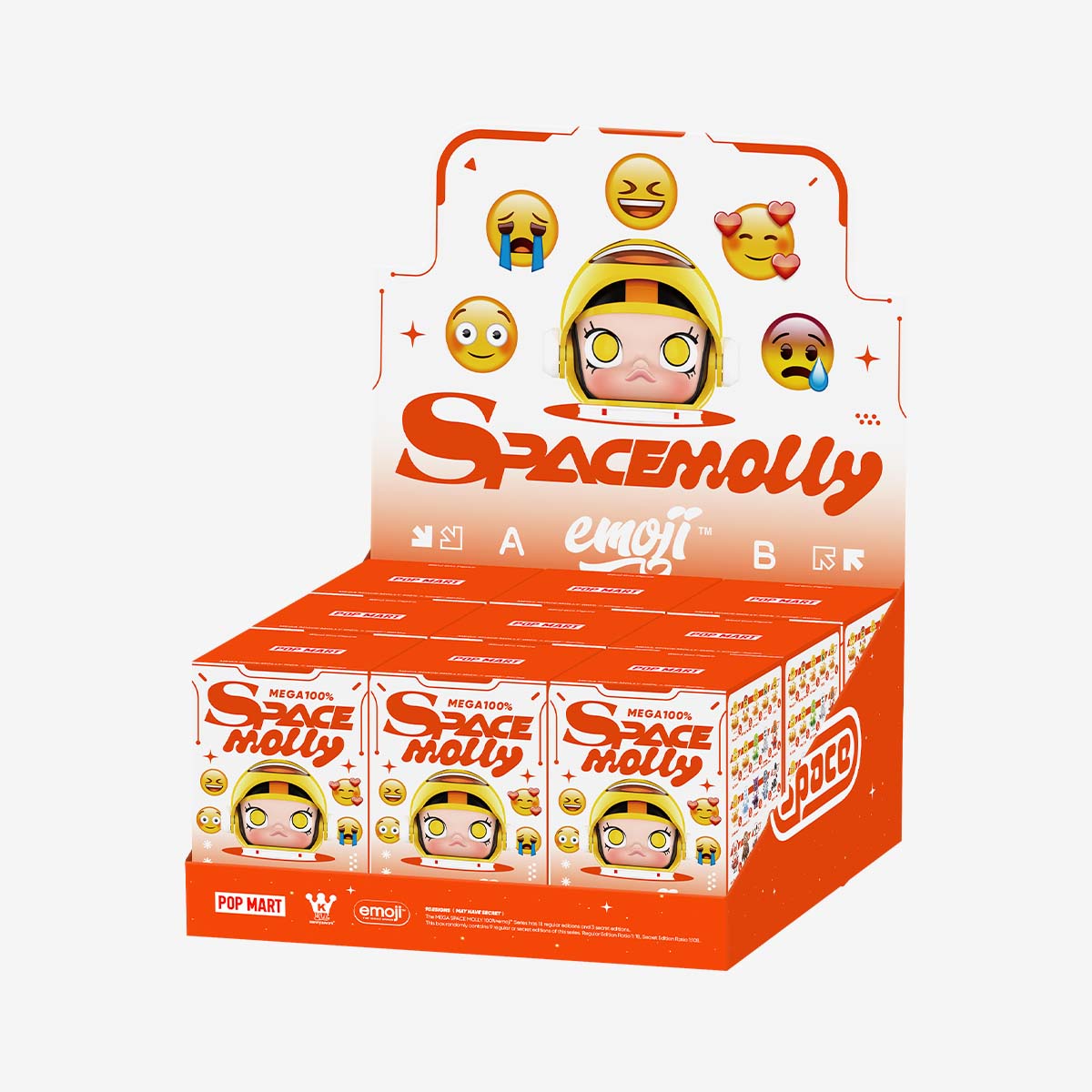 MEGA SPACE MOLLY 100% × emoji？ Series - POP MART (United
