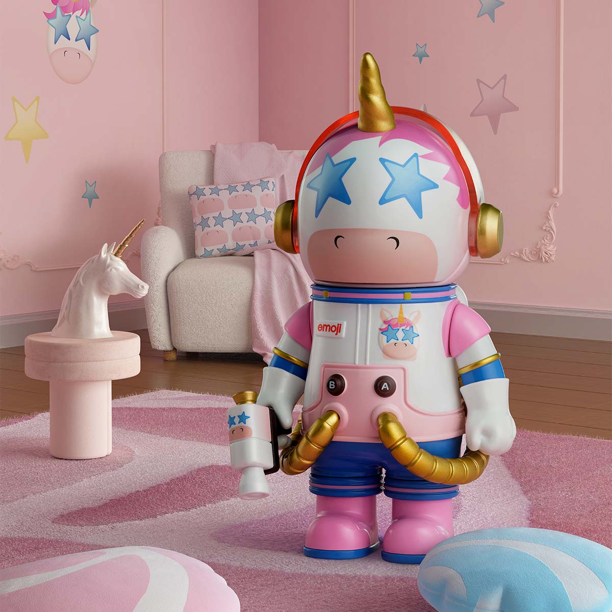 MEGA SPACE MOLLY 100% × emoji？ Series - POP MART (United