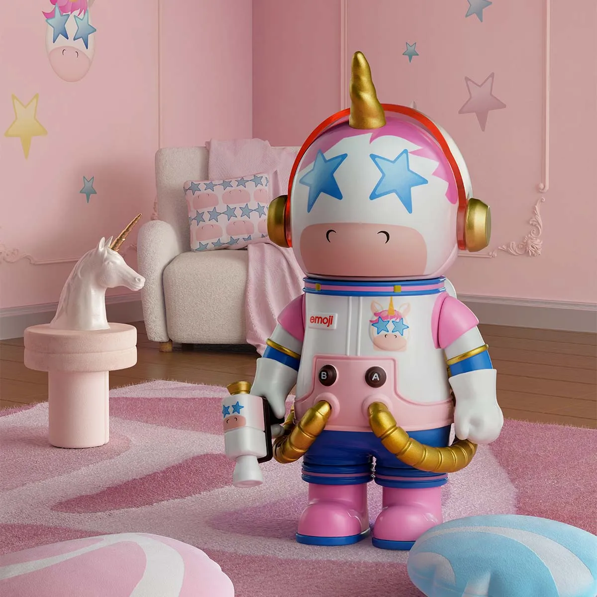 MEGA SPACE MOLLY 100% × emoji？ Series - POP MART (United States)