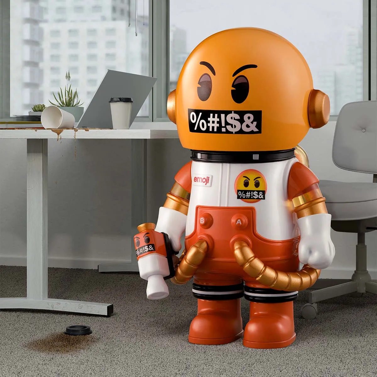 MEGA SPACE MOLLY 100% × emoji™ Series - POP MART (United States)