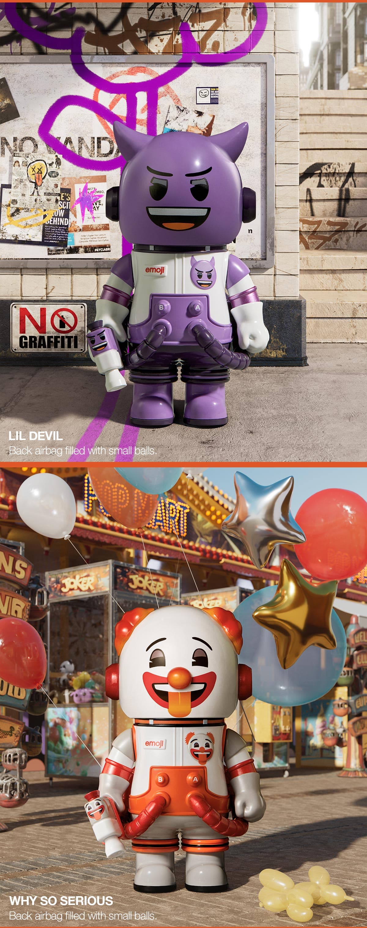 MEGA SPACE MOLLY 100% × emoji？ Series - POP MART (Canada)