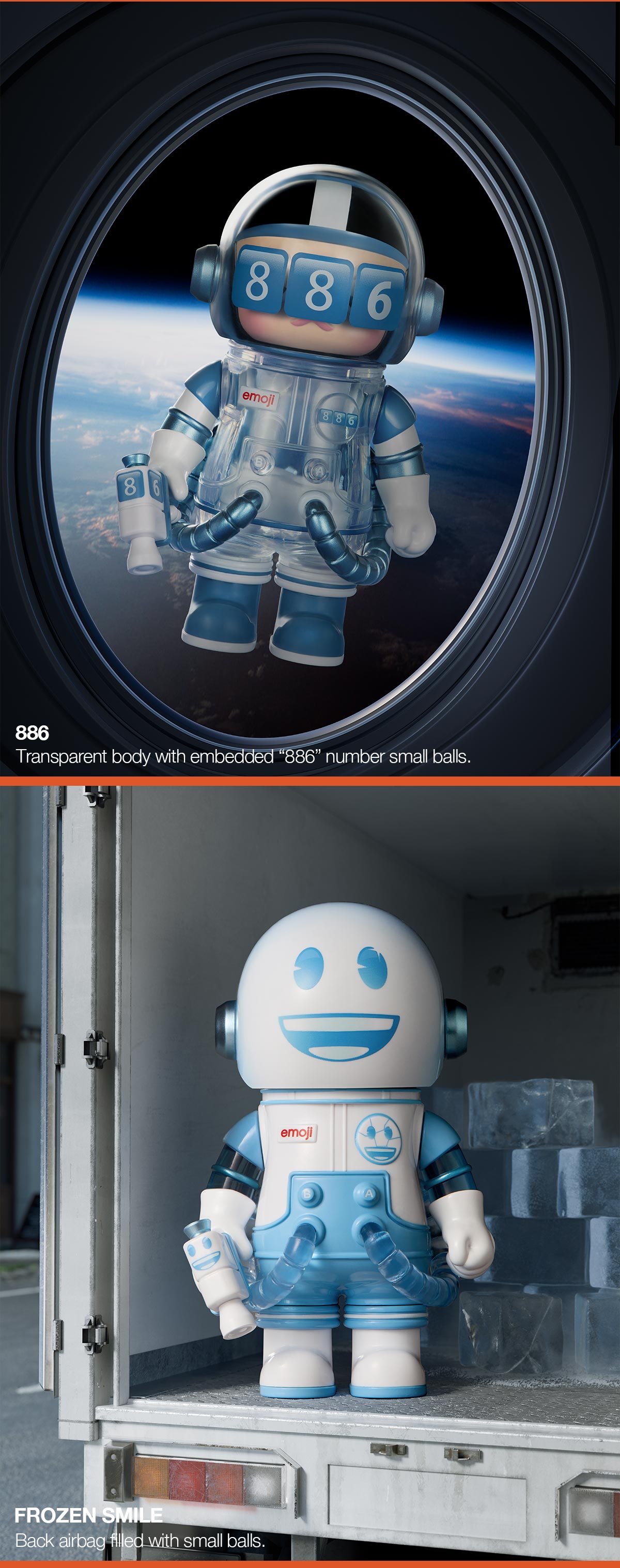 POP NOW:MEGA SPACE MOLLY 100% × emoji？ Series - POP MART