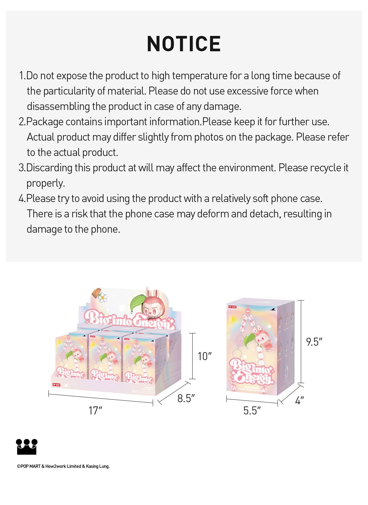 POP MART Big into Energy シークレット フォンチャーム POP NOW:THE MONSTERS Big into Energy Series-Phone Charm