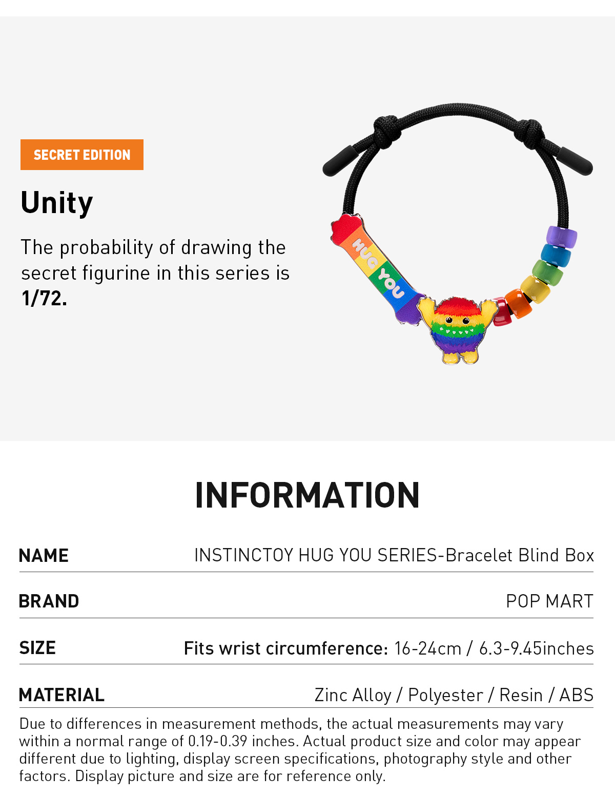 POP NOW:INSTINCTOY HUG YOU SERIES-Bracelet Blind Box - POP MART