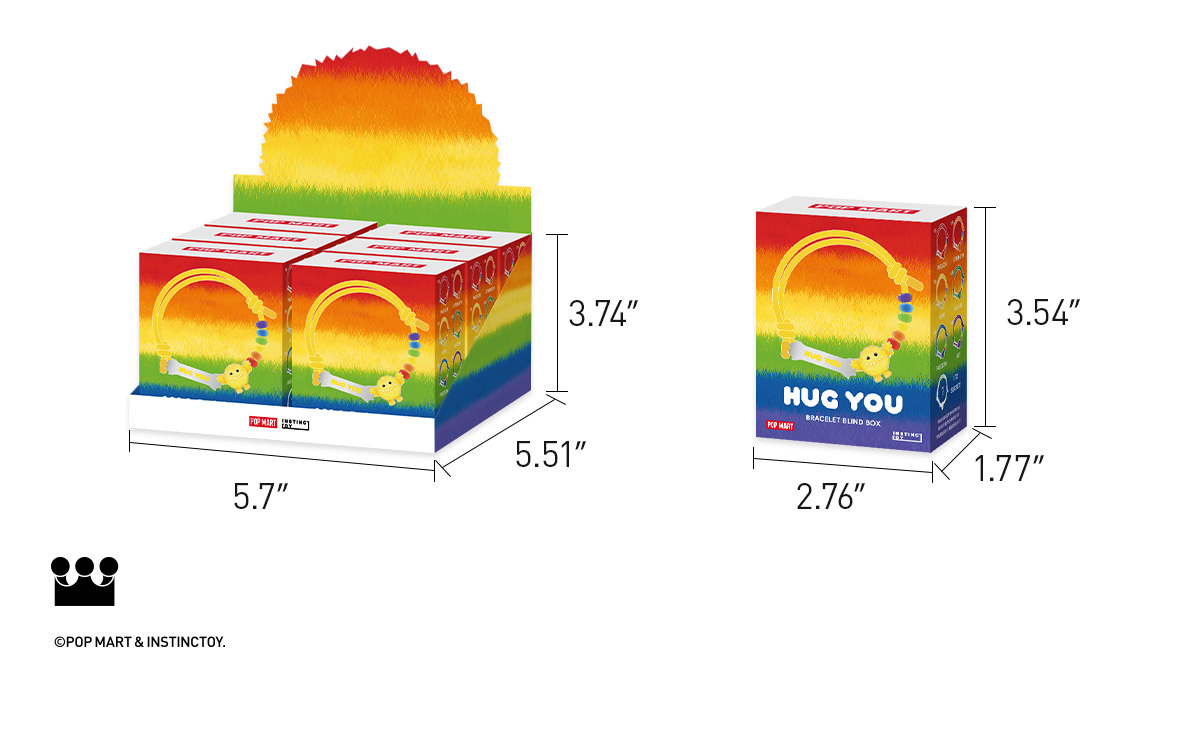 POP NOW:INSTINCTOY HUG YOU SERIES-Bracelet Blind Box - POP MART