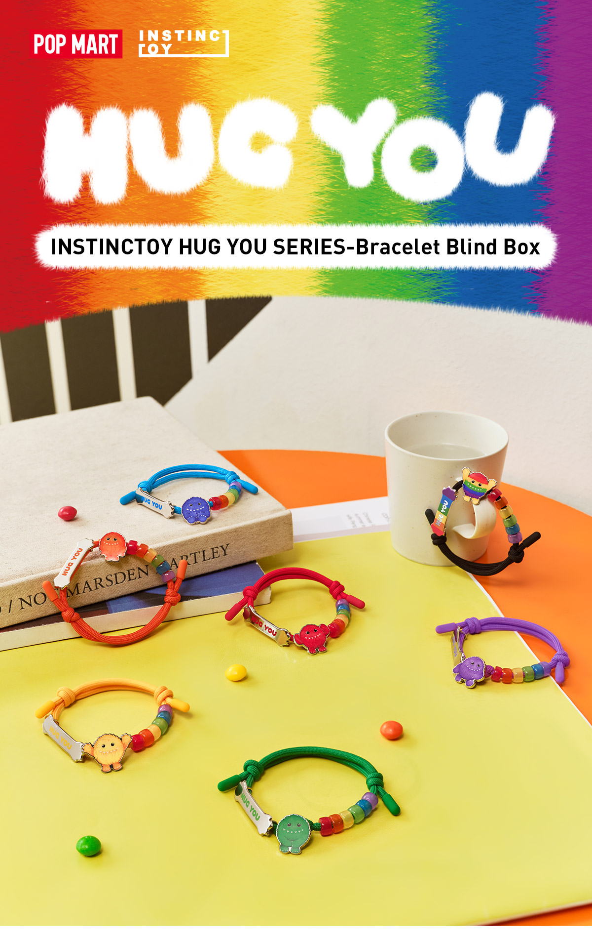 POP NOW:INSTINCTOY HUG YOU SERIES-Bracelet Blind Box - POP