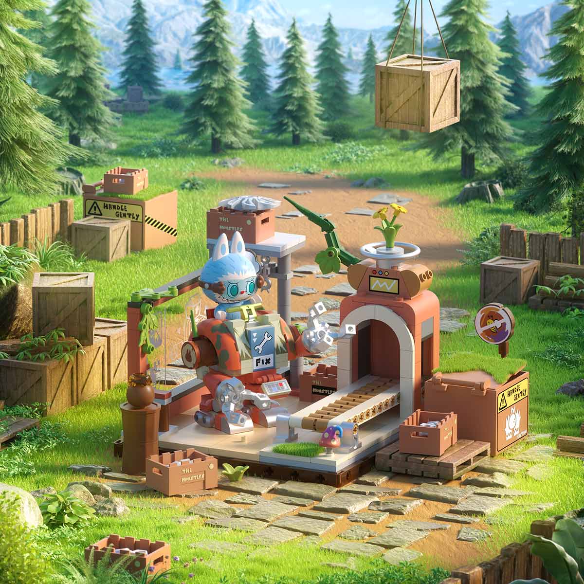 THE MONSTERS Forest Secret Base Series Blocks - POP MART