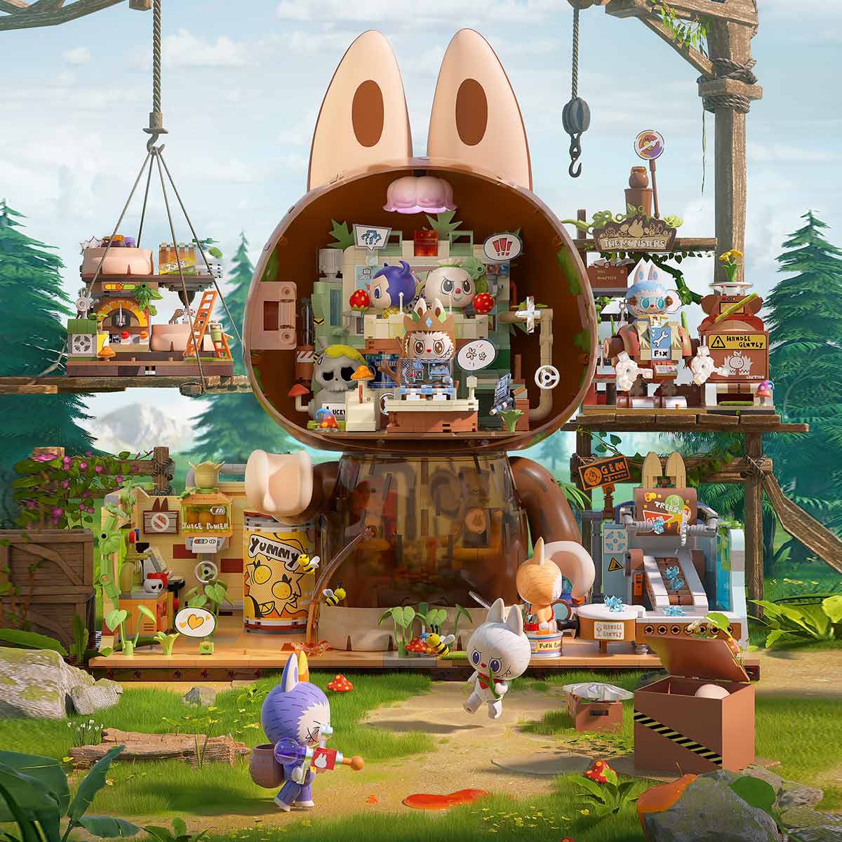 LIVE] THE MONSTERS Forest Secret Base Series Blocks - POP