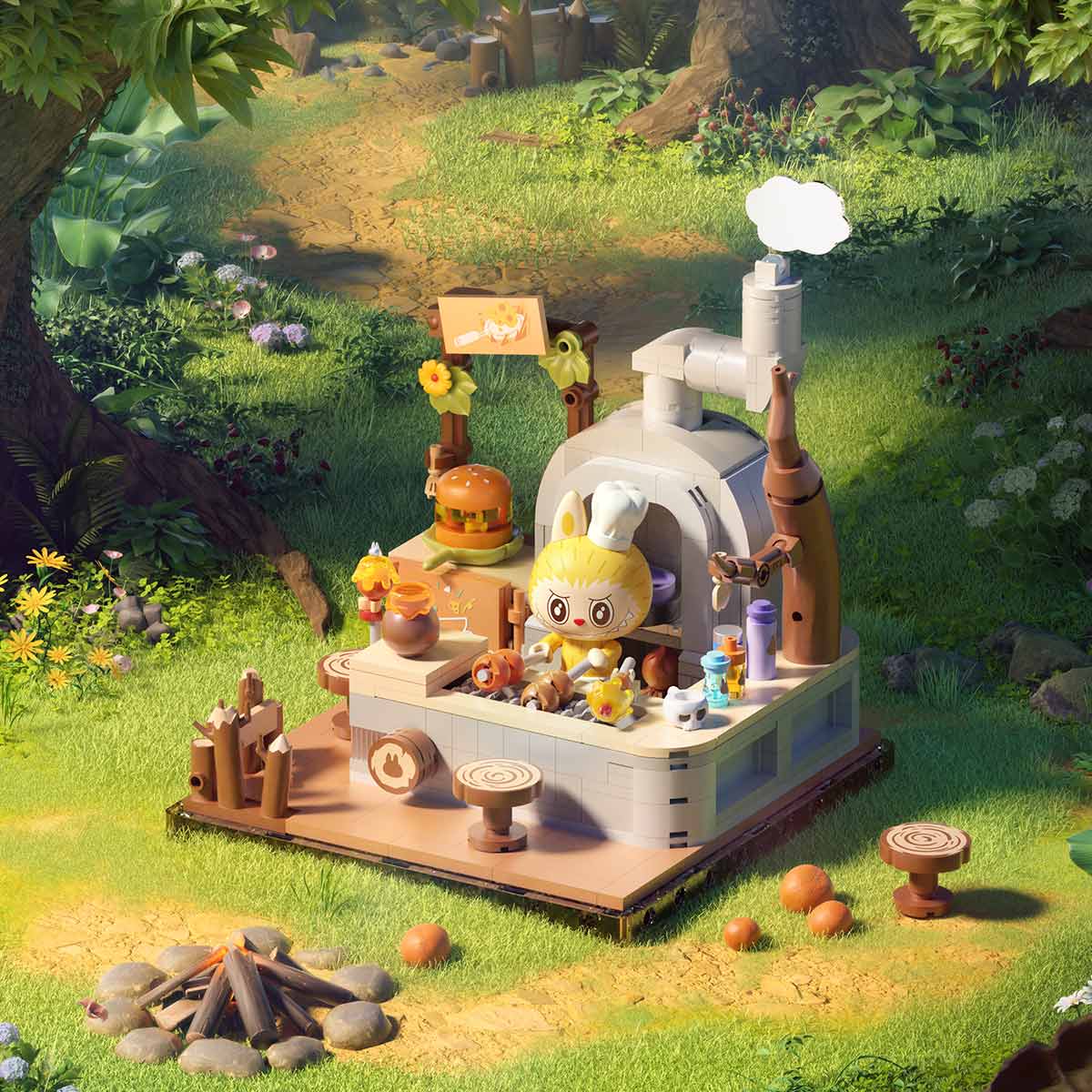 THE MONSTERS Forest Secret Base Series Blocks Part 2 - POP