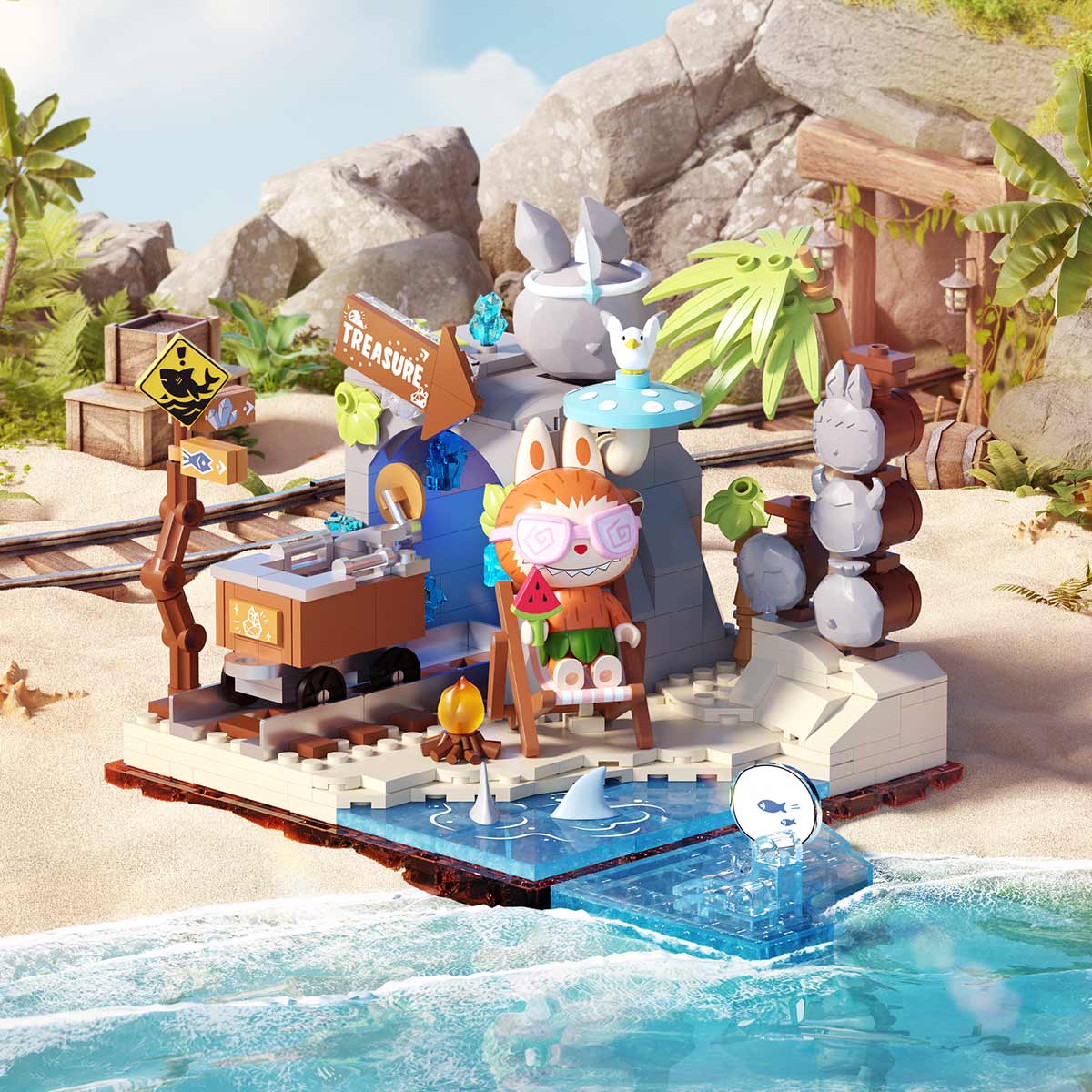 THE MONSTERS Forest Secret Base Series Blocks Part 2 - POP
