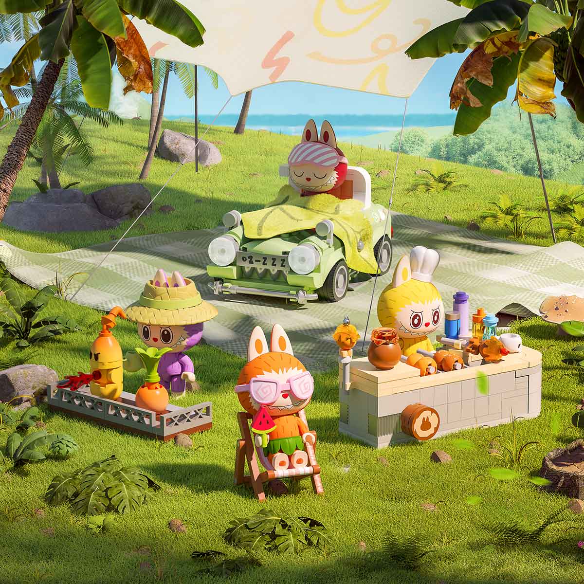 【新品】LABUBU Forest Secret Baseシリーズ2 THE MONSTERS Forest Secret Base Series Blocks Part 2 - POP