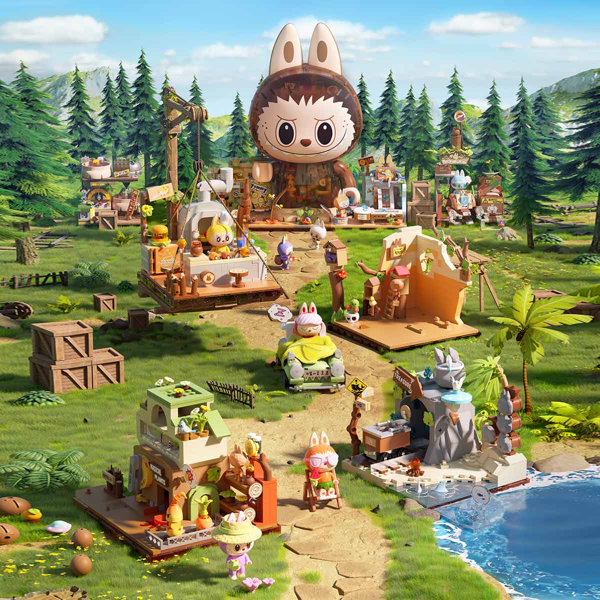 THE MONSTERS Forest Secret Base Series Blocks Part 2 - POP