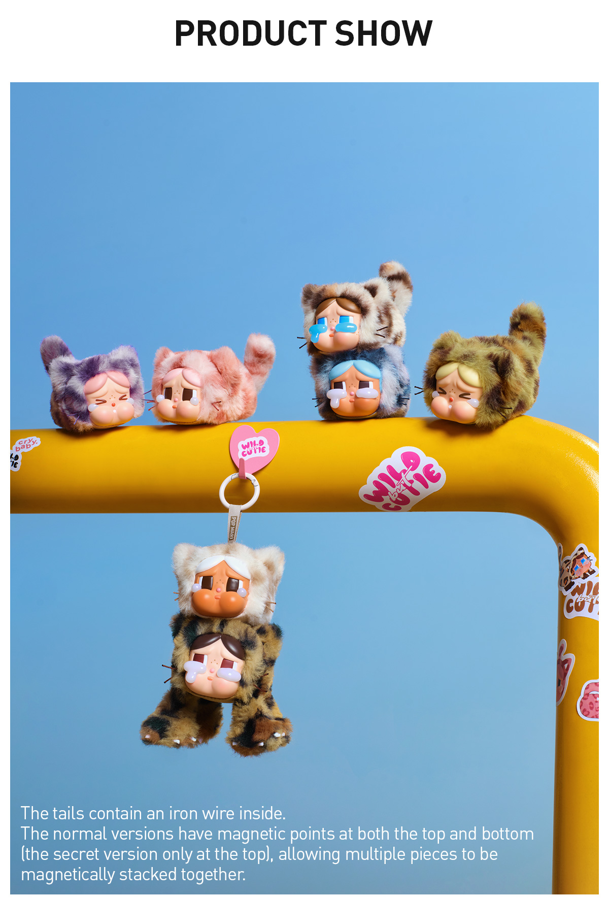 衝撃特価 POP NOW:CRYBABY Wild but Cutie Series - Vinyl Plush Pendant その他