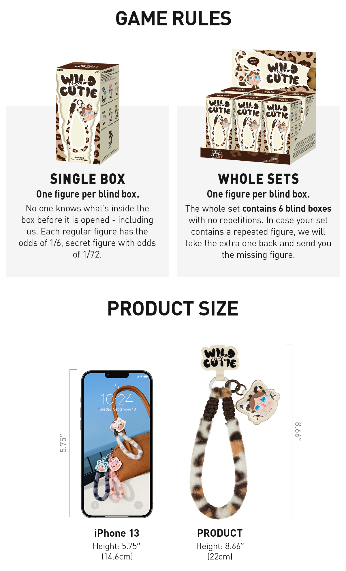CRYBABY Wild but Cutie Series-Phone Charm Blind Box - POP