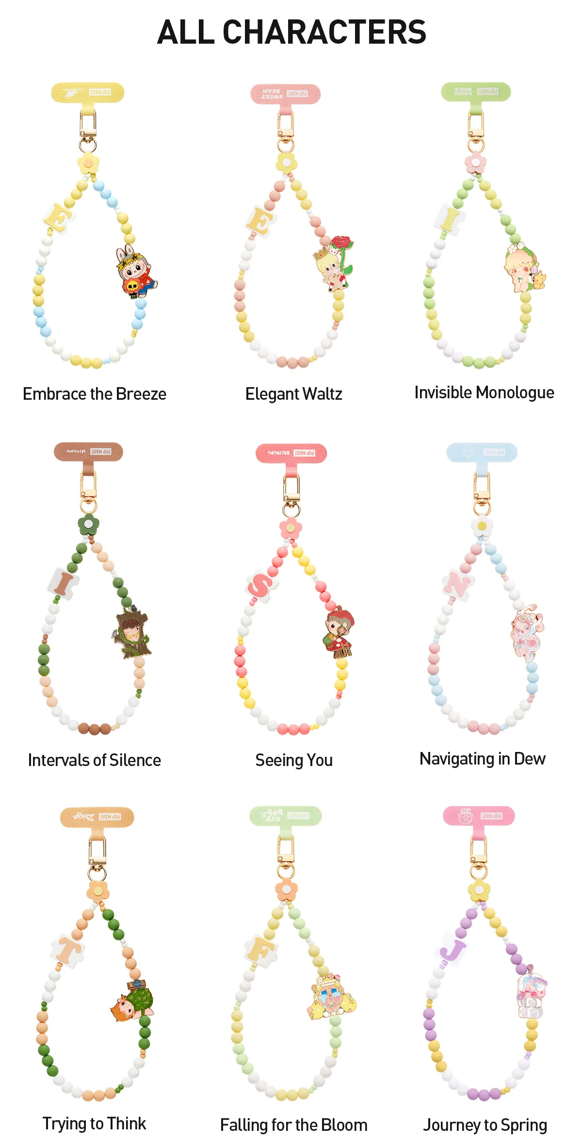 POP NOW:Hand in Hand Series-Phone Charm Blind Box - POP MART 