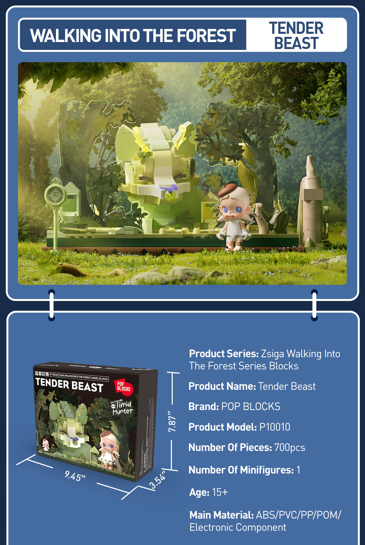 Zsiga Walking Into The Forest Series Blocks|POP MART US Official