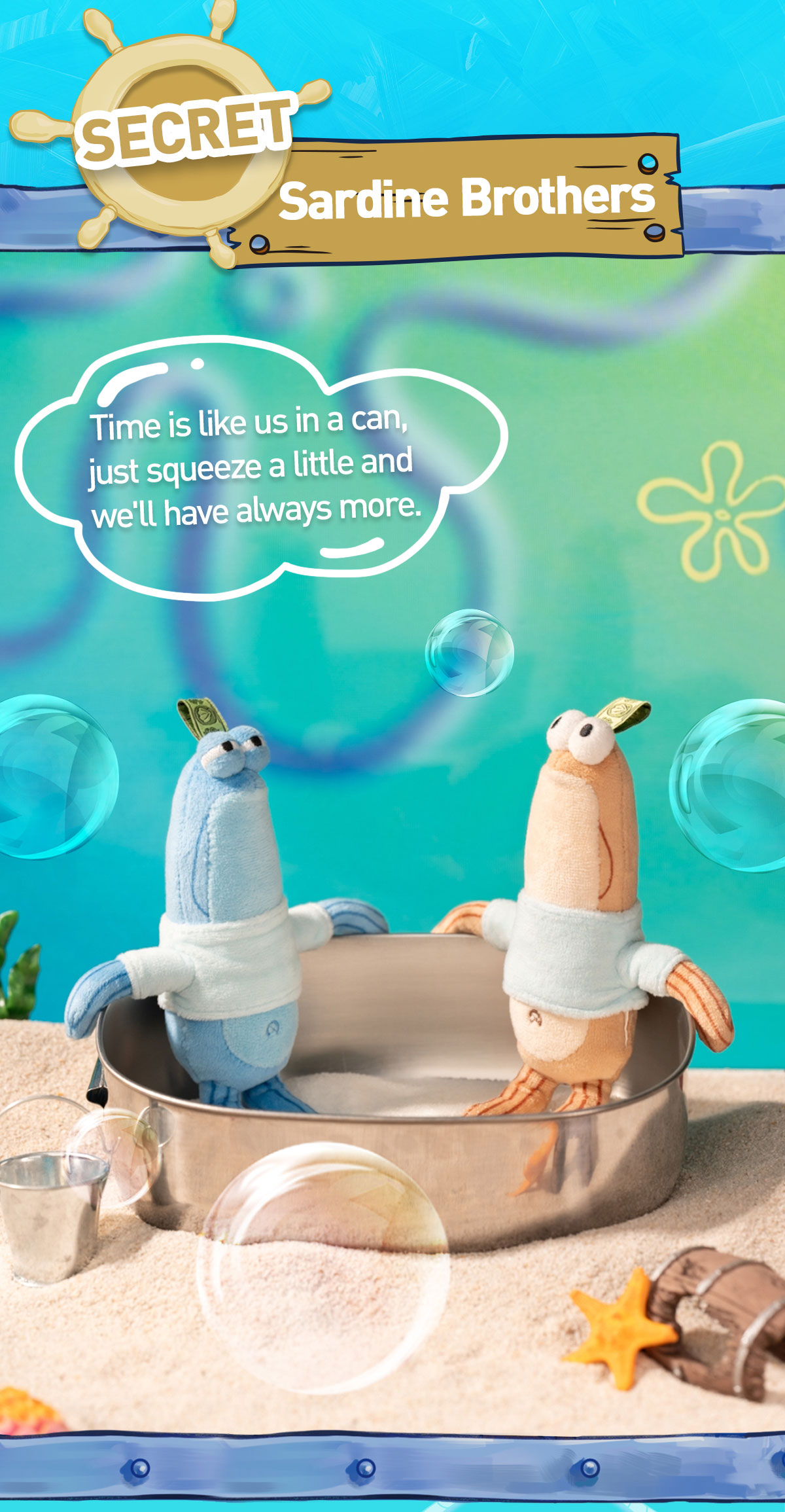 POP NOW:Bikini Bottom Buddies - Whimsical Plush - POP MART