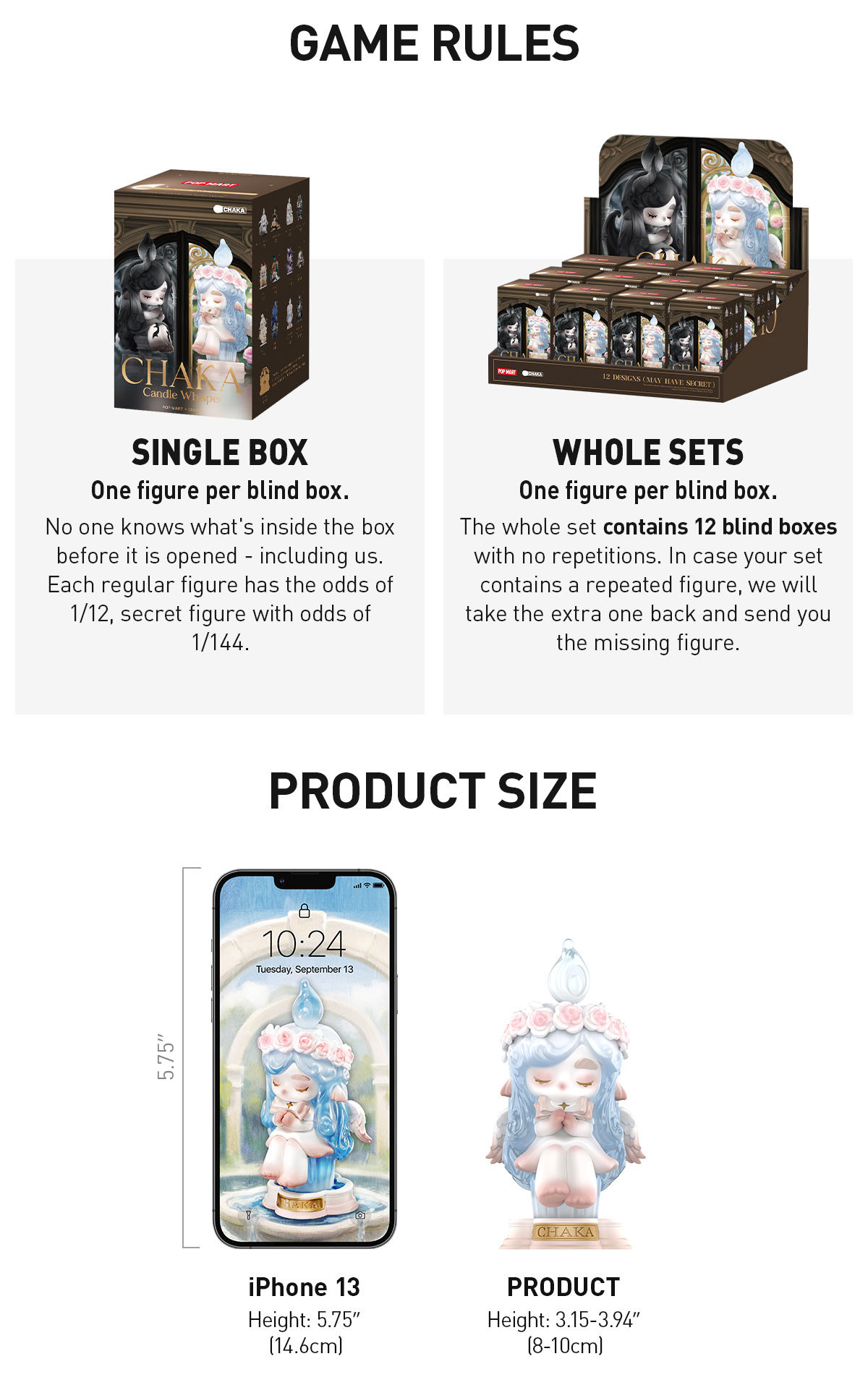 POP NOW:CHAKA Candle Whisper Series Figures - POP MART