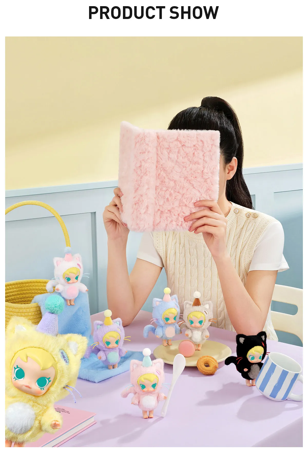 POP NOW:Baby Molly Pocket Friends Series-Vinyl Plush Pendant