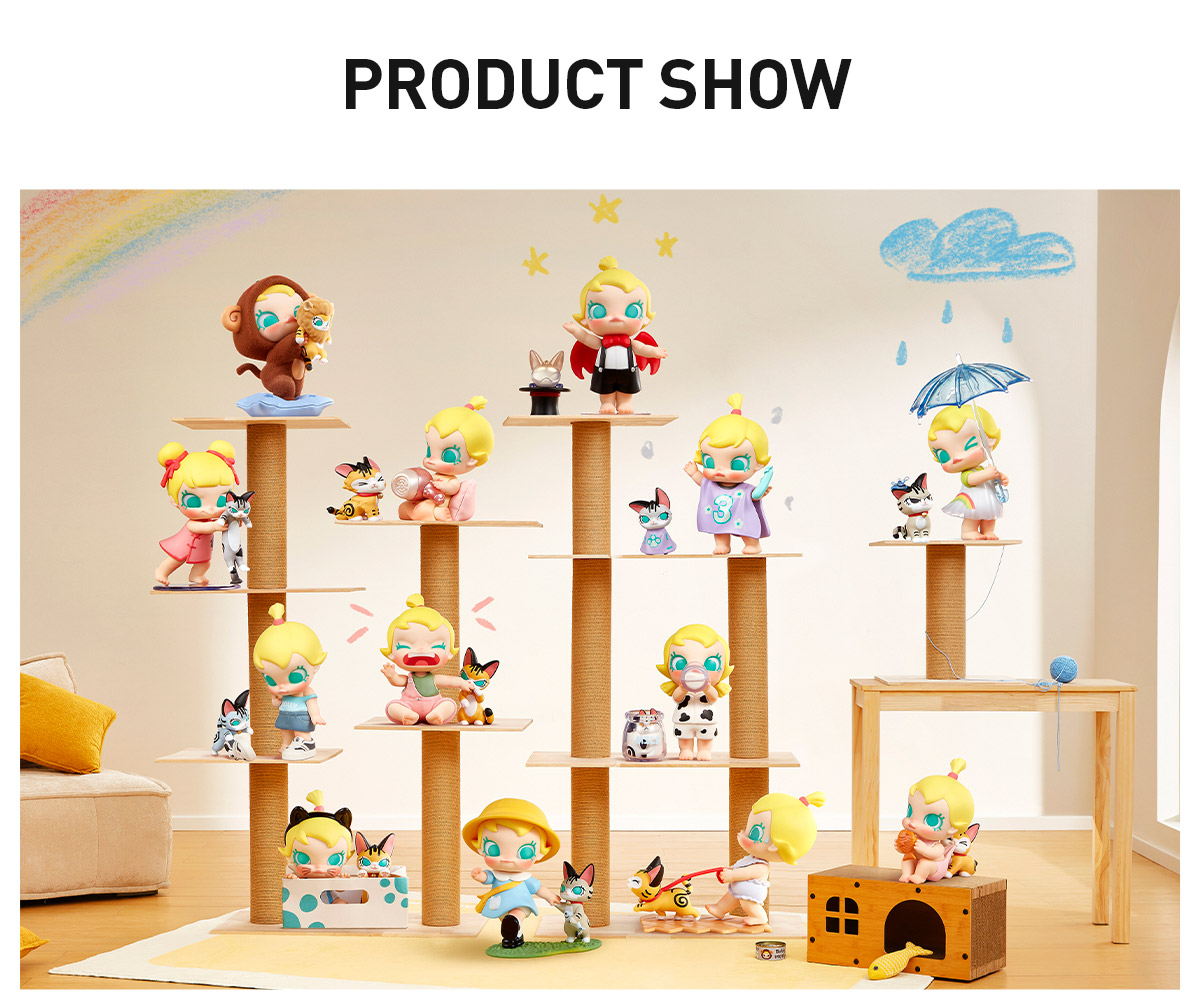 POP NOW:Baby Molly & Baby Tabby Series Figures - POP MART