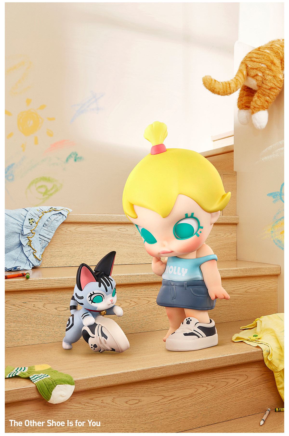 POP NOW:Baby Molly & Baby Tabby Series Figures - POP MART
