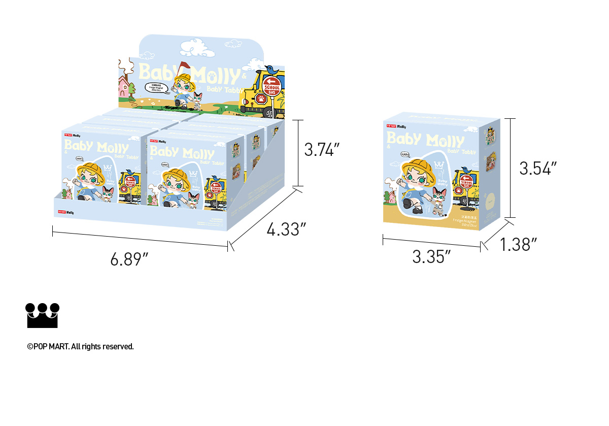 その他 baby molly fridge magnet blind box Baby Molly & Baby Tabby Series-Fridge Magnet Blind Box – WHOOPEA