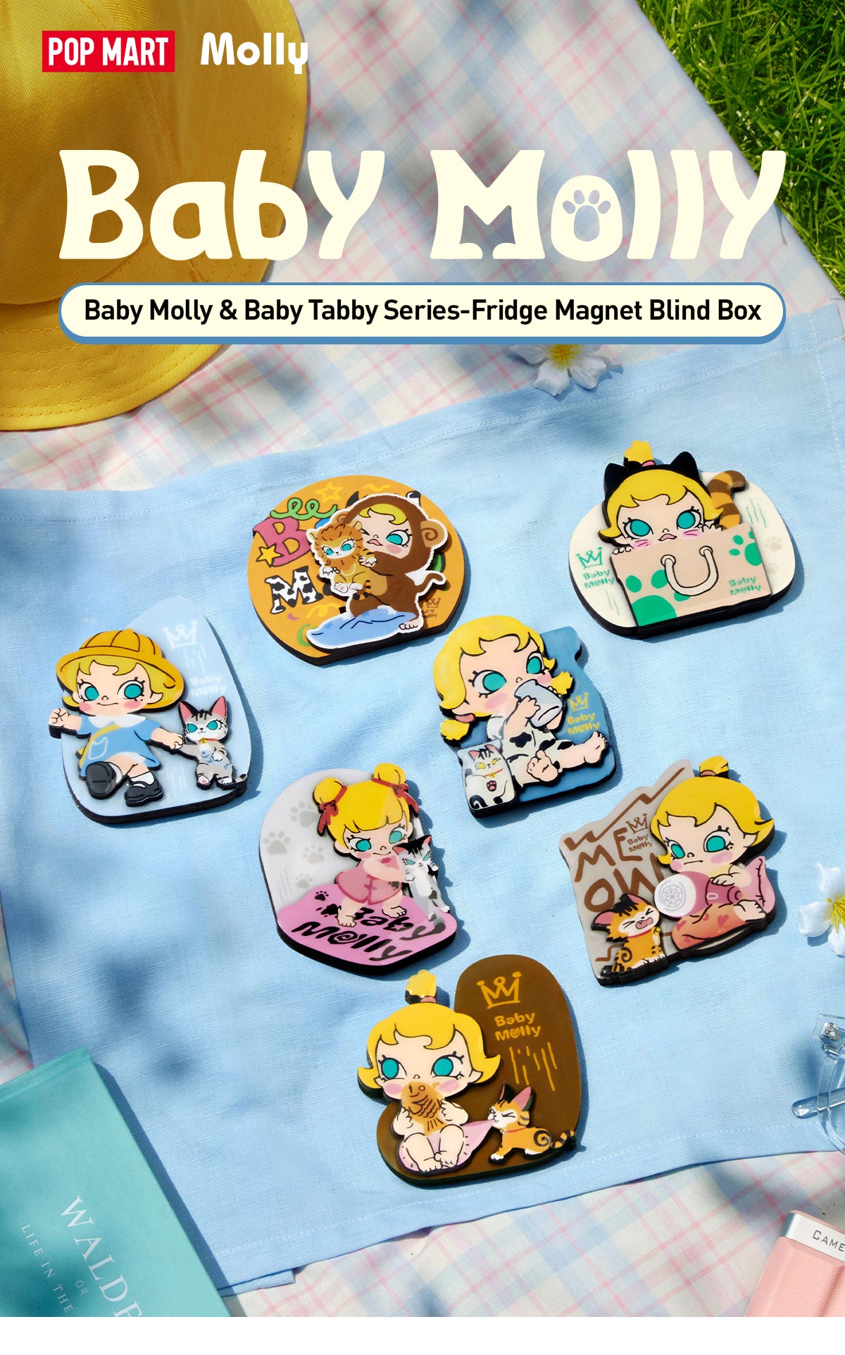 POP NOW:Baby Molly & Baby Tabby Series-Fridge Magnet Blind