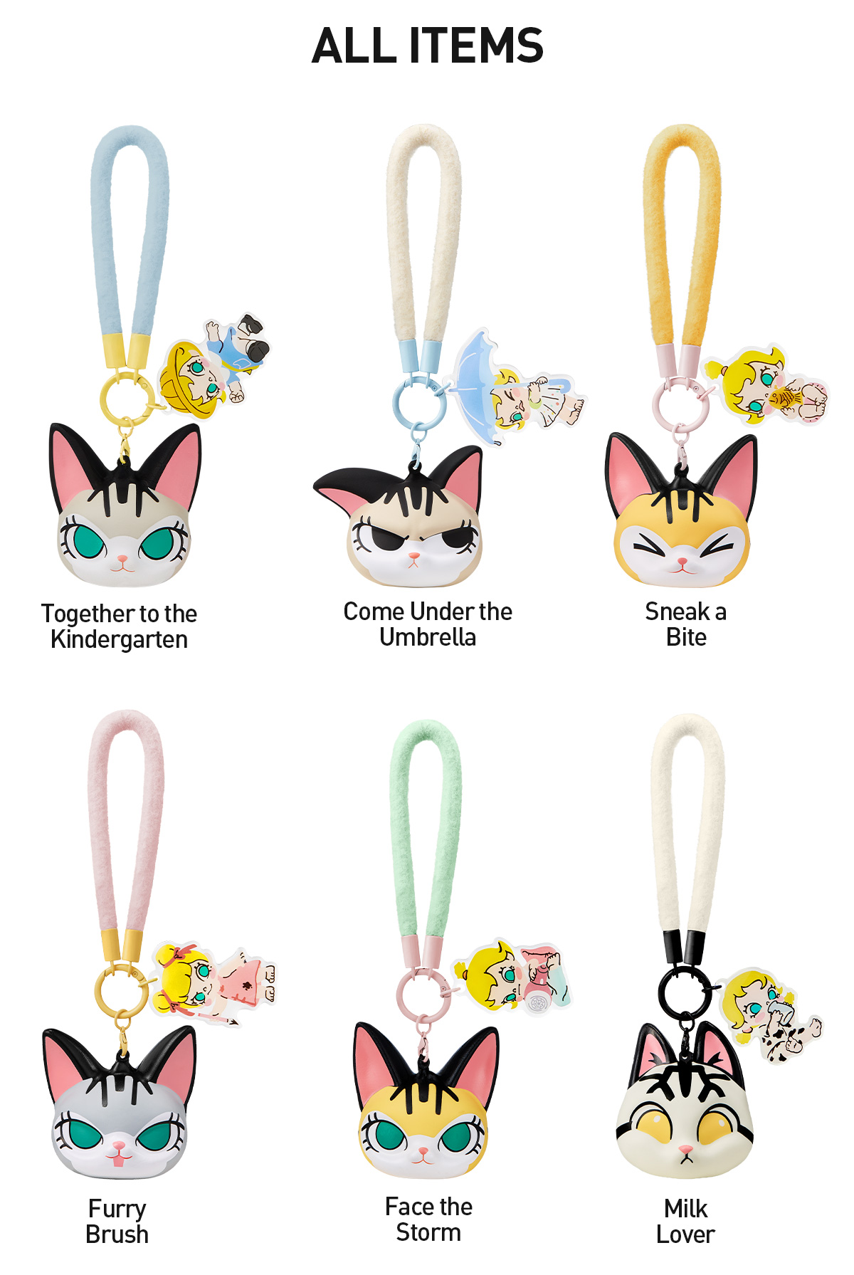 POP NOW:Baby Molly & Baby Tabby Series-Pinch Pendant Blind