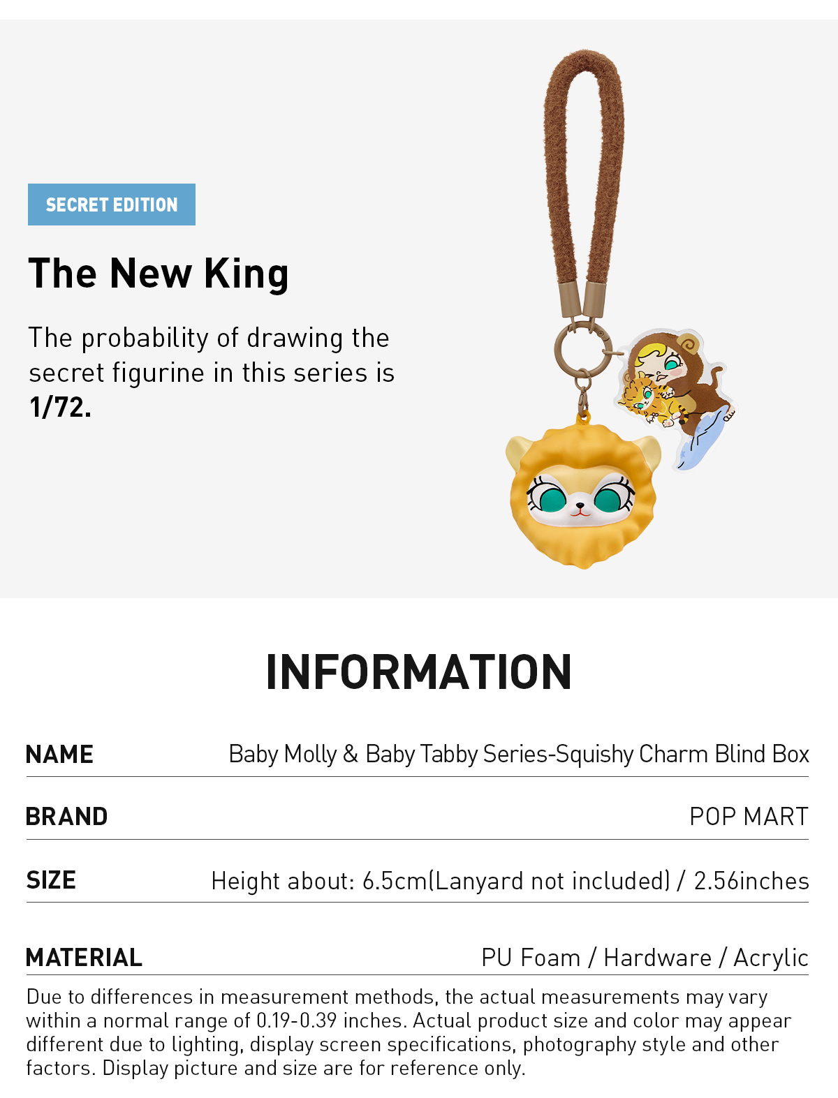 POP NOW:Baby Molly & Baby Tabby Series-Pinch Pendant Blind