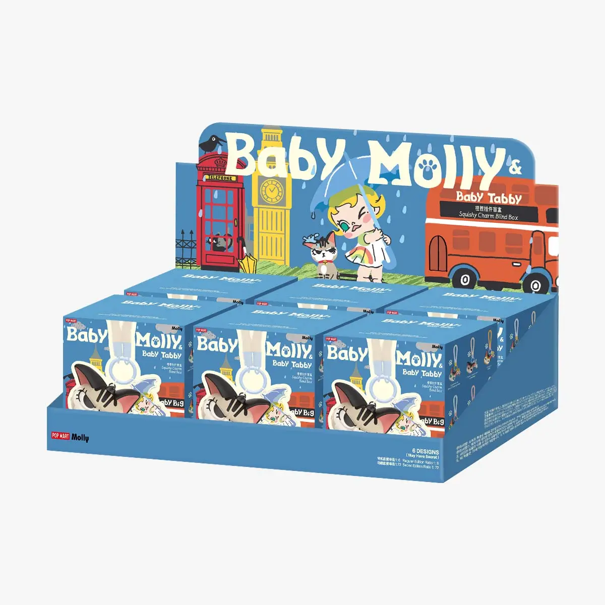 Baby Molly & Baby Tabby Series-Pinch Pendant Blind Box - POP MART 