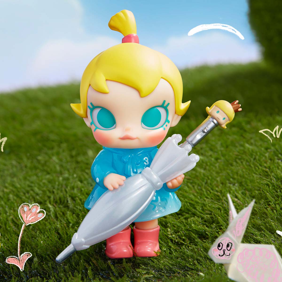 New】Pop Mart MOLLY Anniversary Statues Classical Retro 2