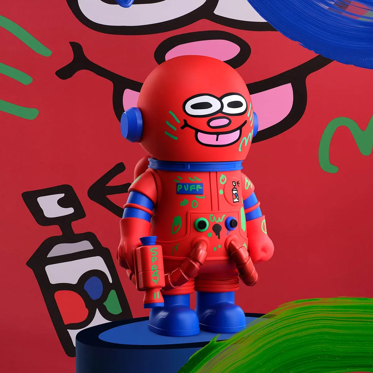 MEGA SPACE MOLLY 400% JON BURGERMAN SPACE CADETS Series - POP MART 