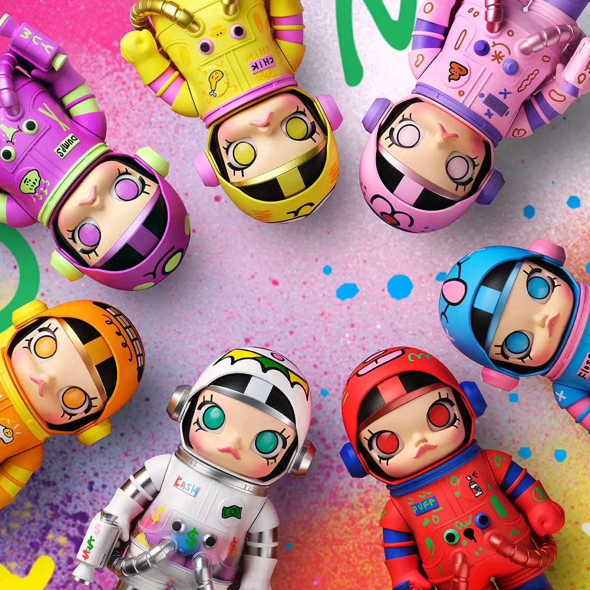 MEGA SPACE MOLLY 400% JON BURGERMAN SPACE CADETS Series - POP MART 