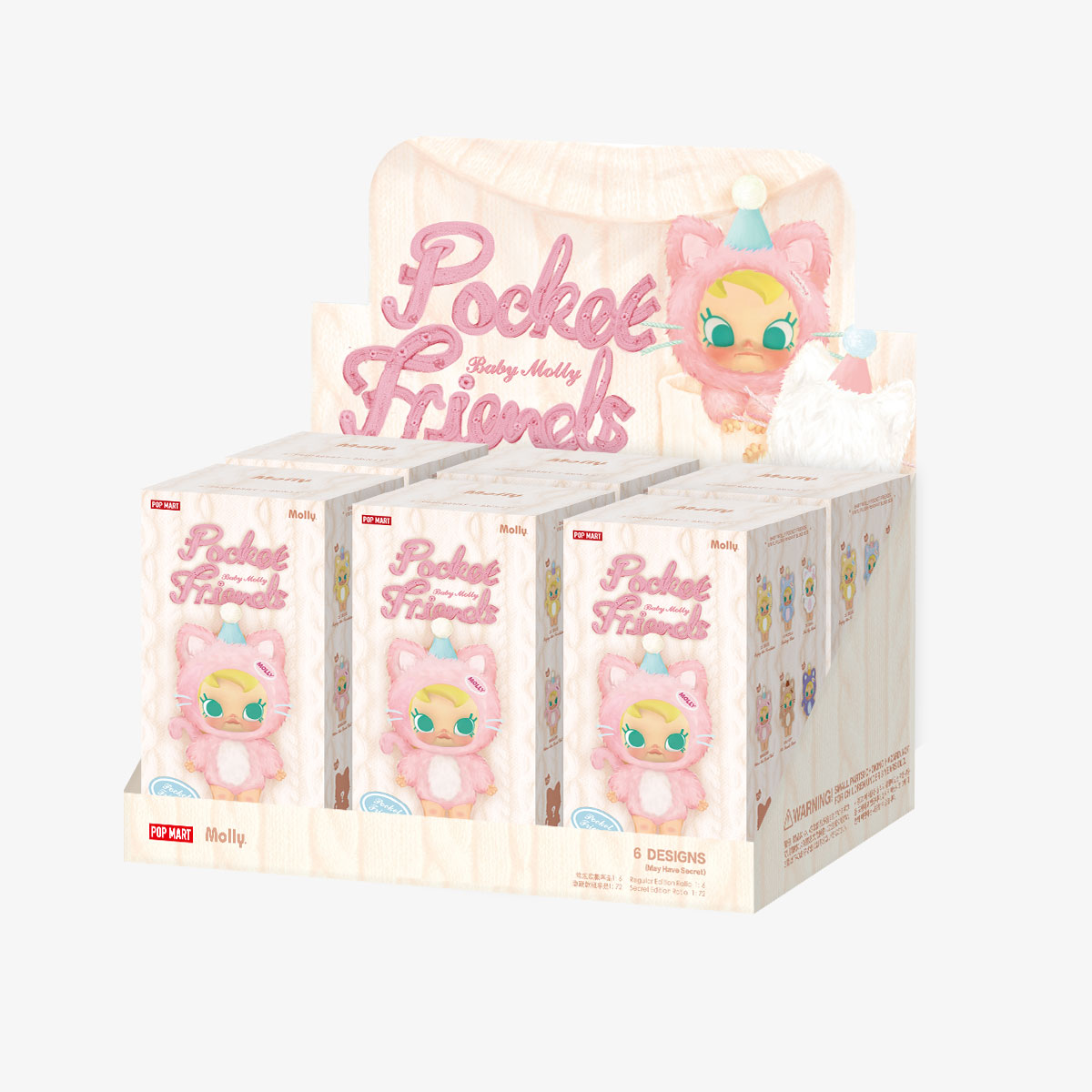 POP mart Baby Molly シークレット Baby Molly Pocket Friends Series-Vinyl Plush Pendant Blind