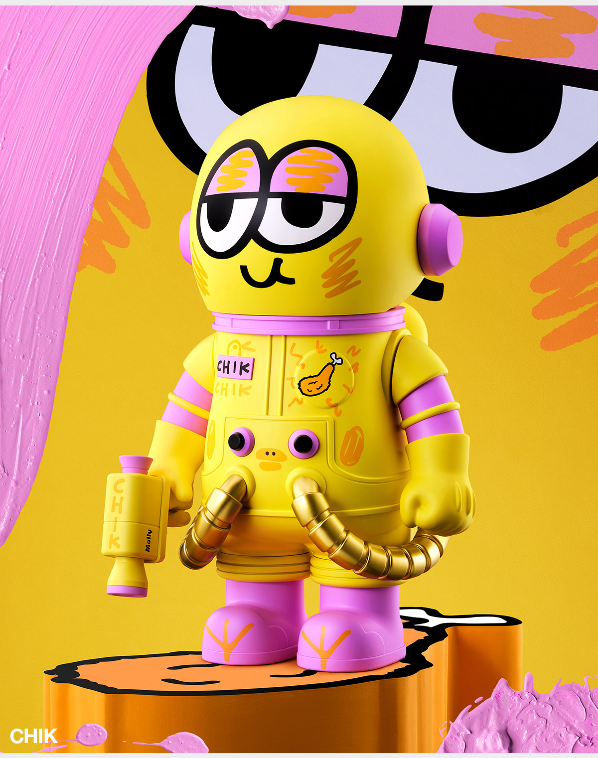 オンライン販売店 MEGA SPACE MOLLY 400% Jon Burgerman 【公式通販】