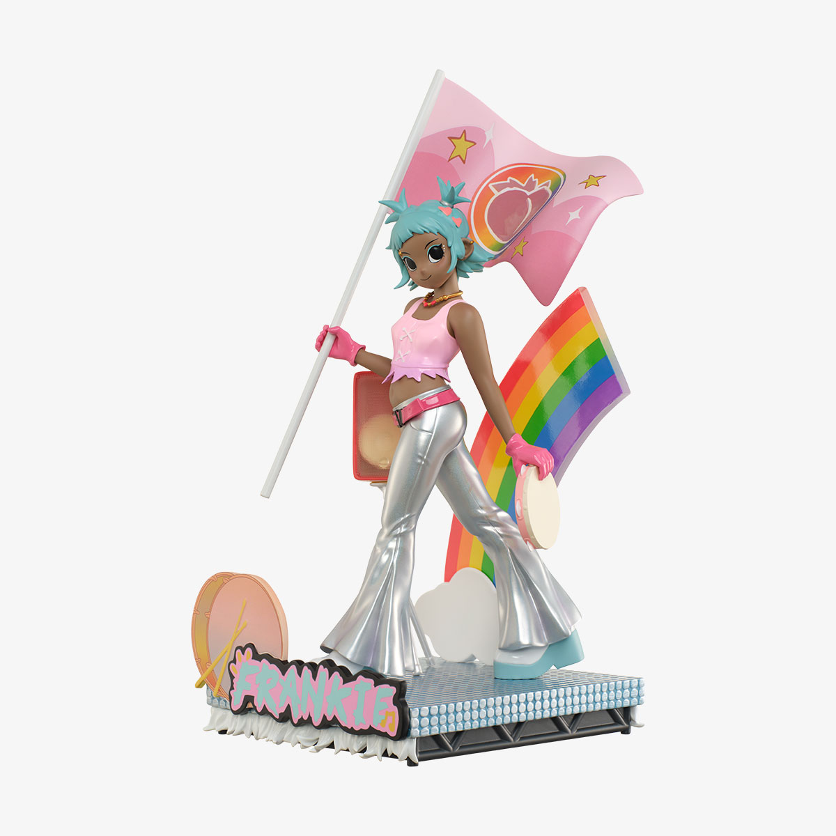 Frankie popmart peach riot ポップマート　3種セット Scan to Buy] Peach Riot Rainbow Riot Figurine-Frankie - POP MART