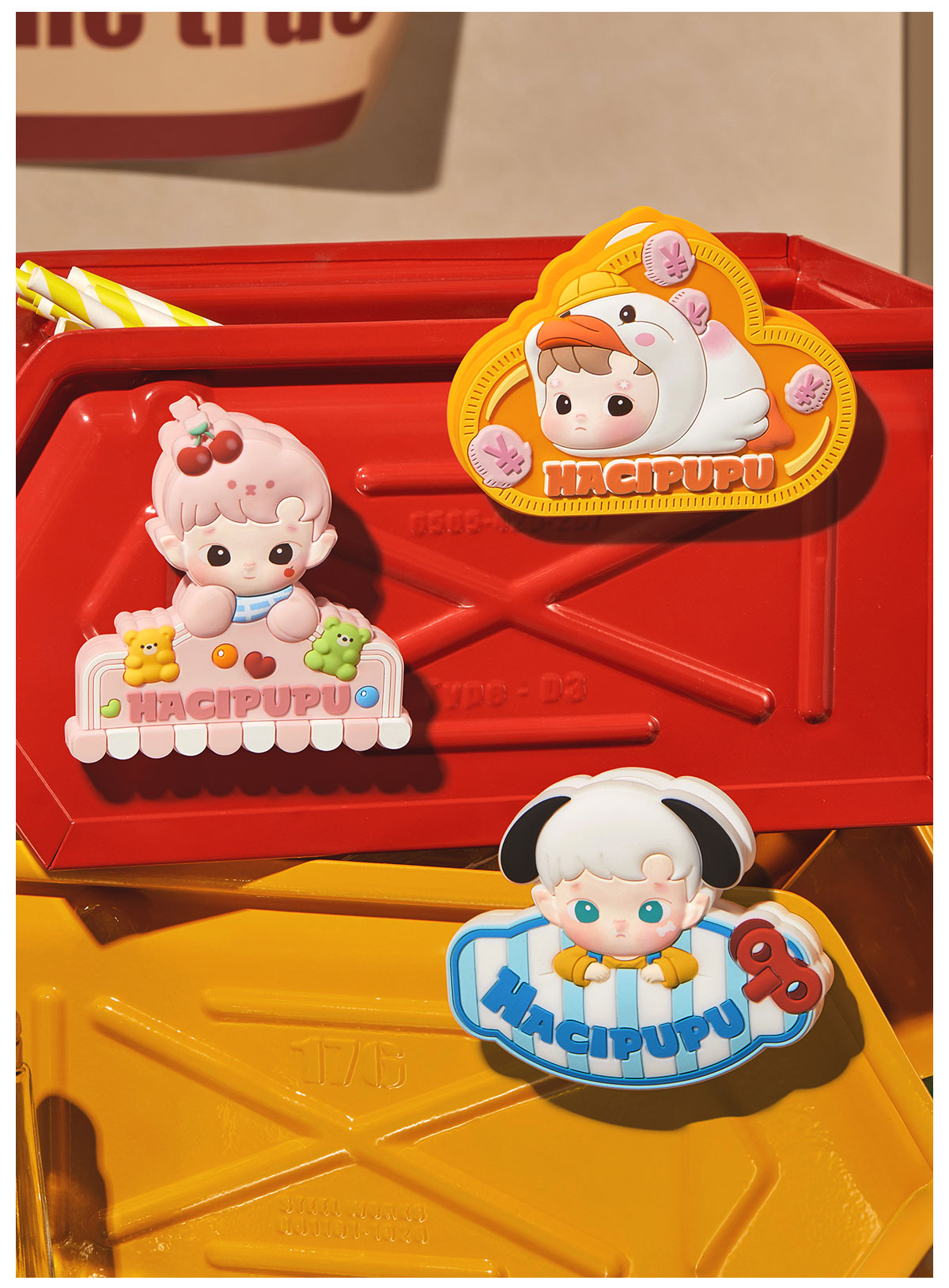 POP NOW:HACIPUPU Rolling Time Machine Series-Fridge Magnet