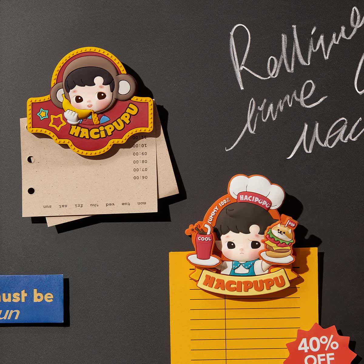 HACIPUPU Rolling Time Machine Series-Fridge Magnet Silicone