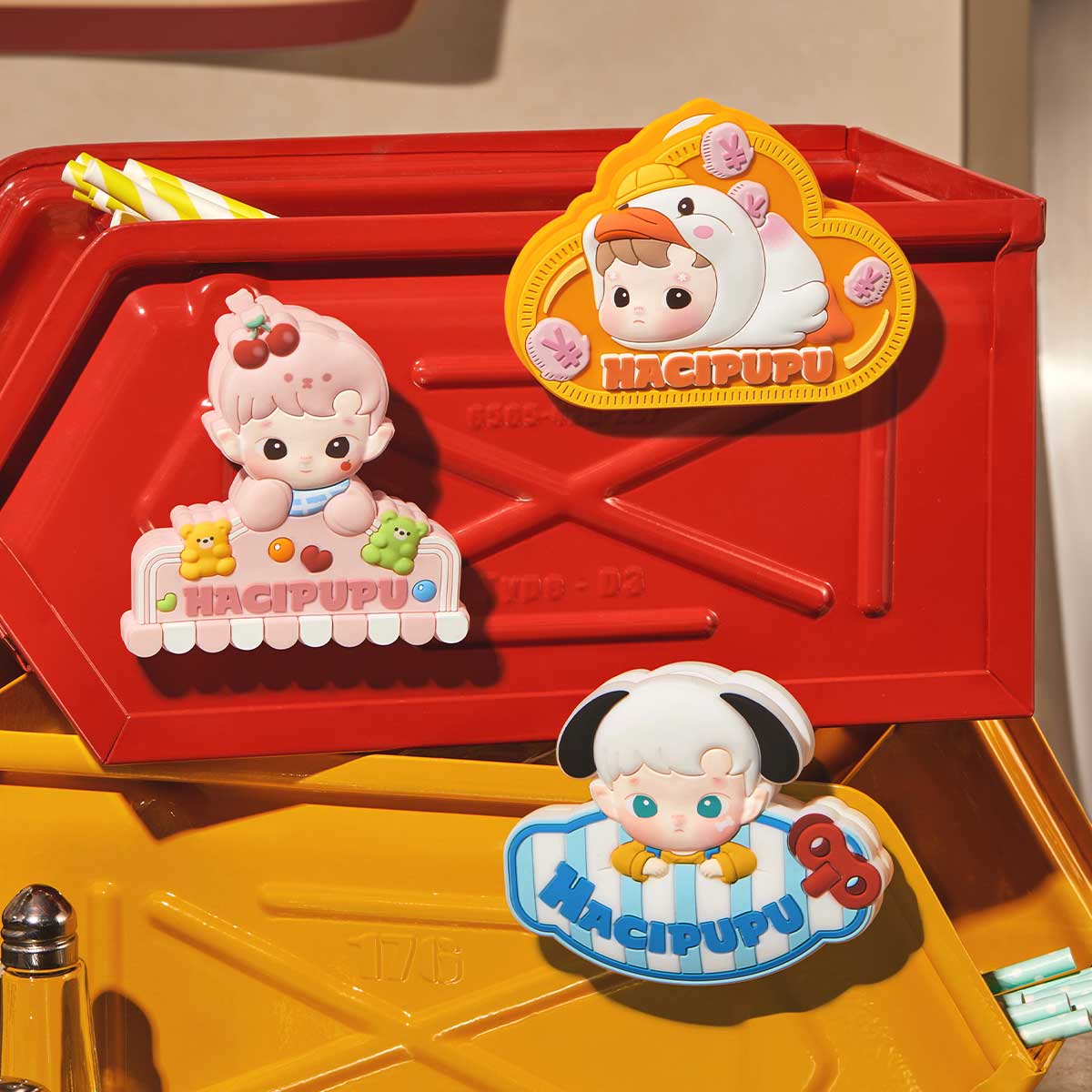 HACIPUPU Rolling Time Machine Series-Fridge Magnet Silicone