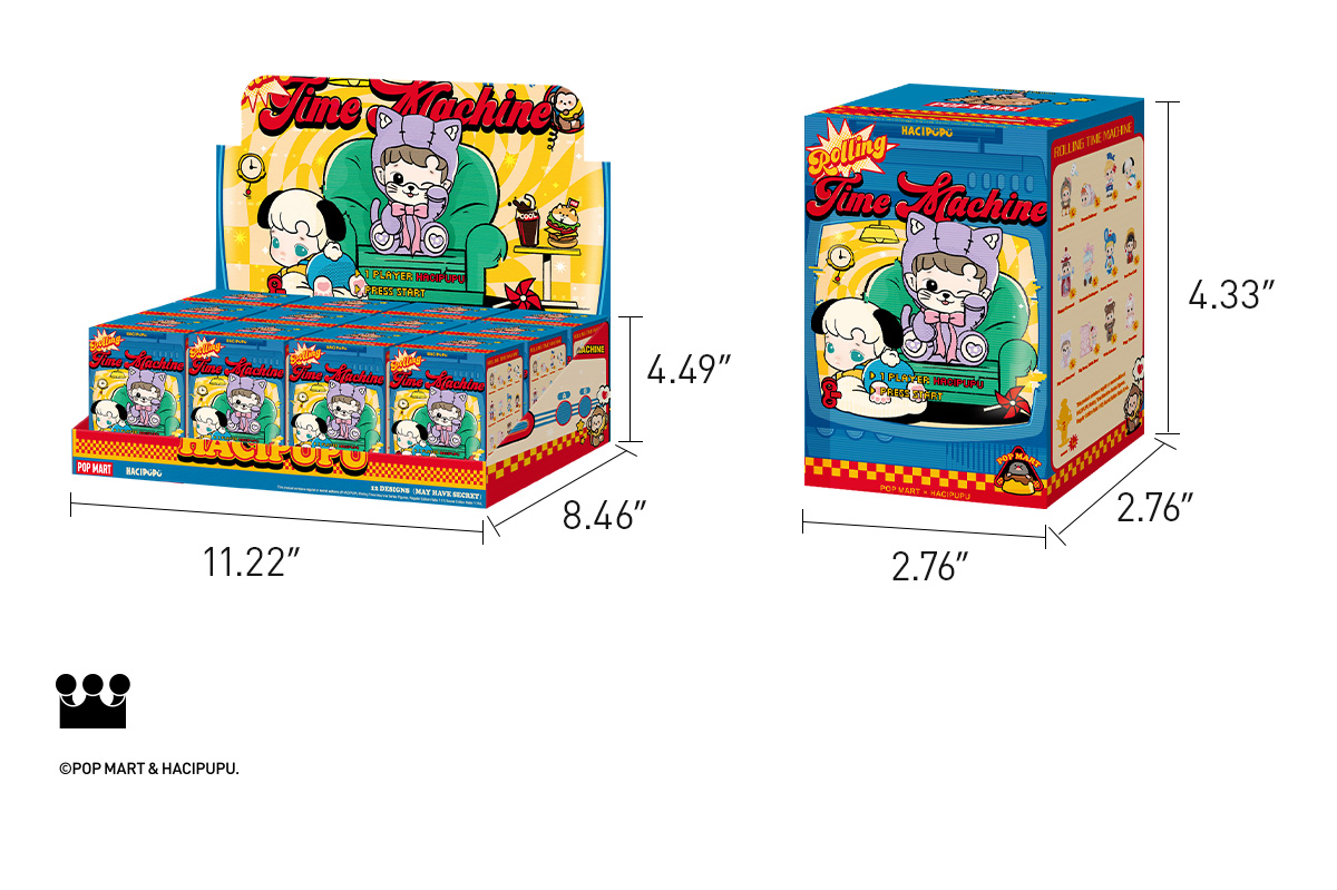 POP NOW:HACIPUPU Rolling Time Machine Series Figures - POP