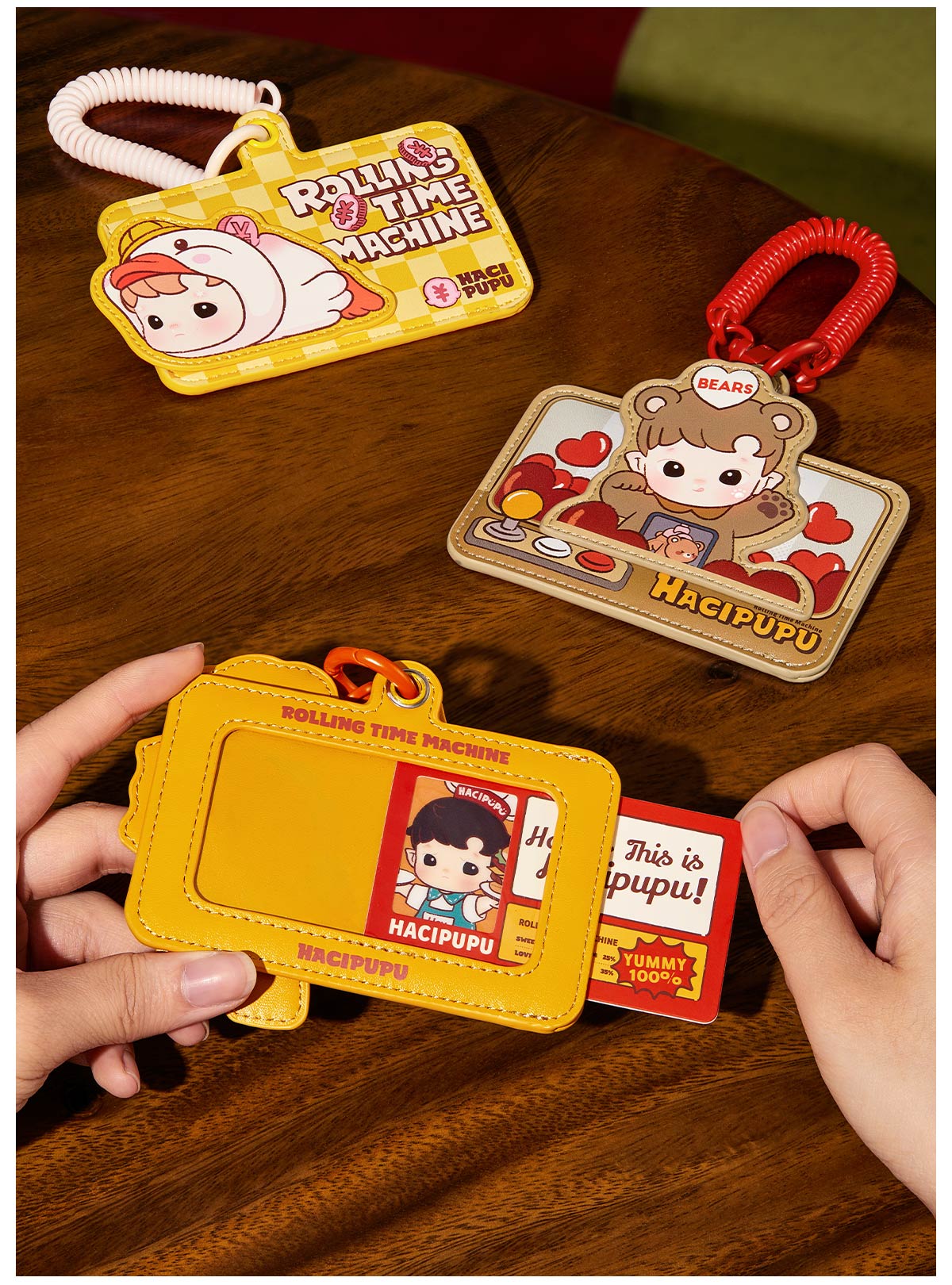 POP NOW:HACIPUPU-Rolling Time Machine Series-Card Holder