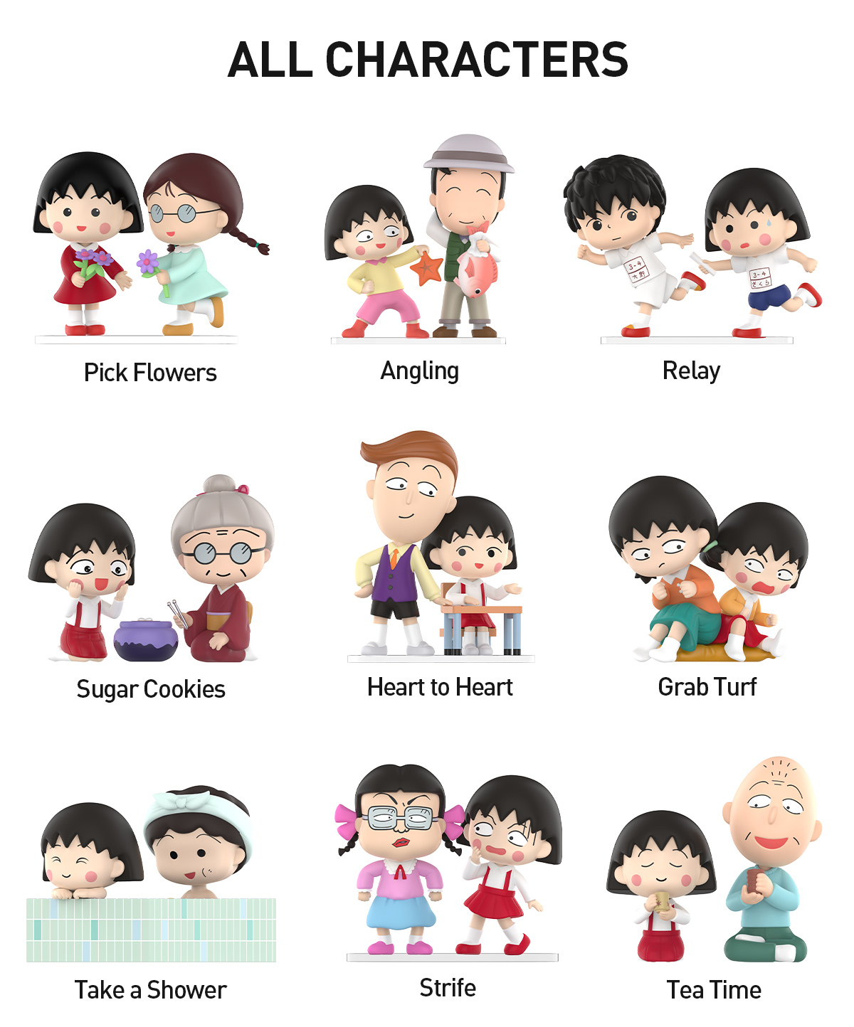 Maruko♡ POP NOW:Chibi Maruko Chan's The Time With You Series Figures