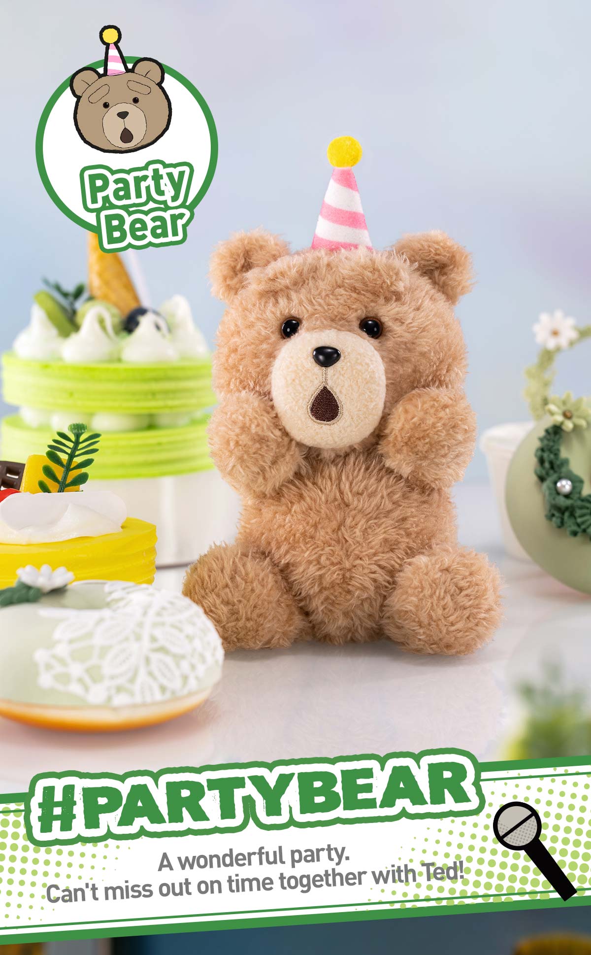 POP NOW:Ted2 Teddy Bear Action Plush Pendant - POP MART