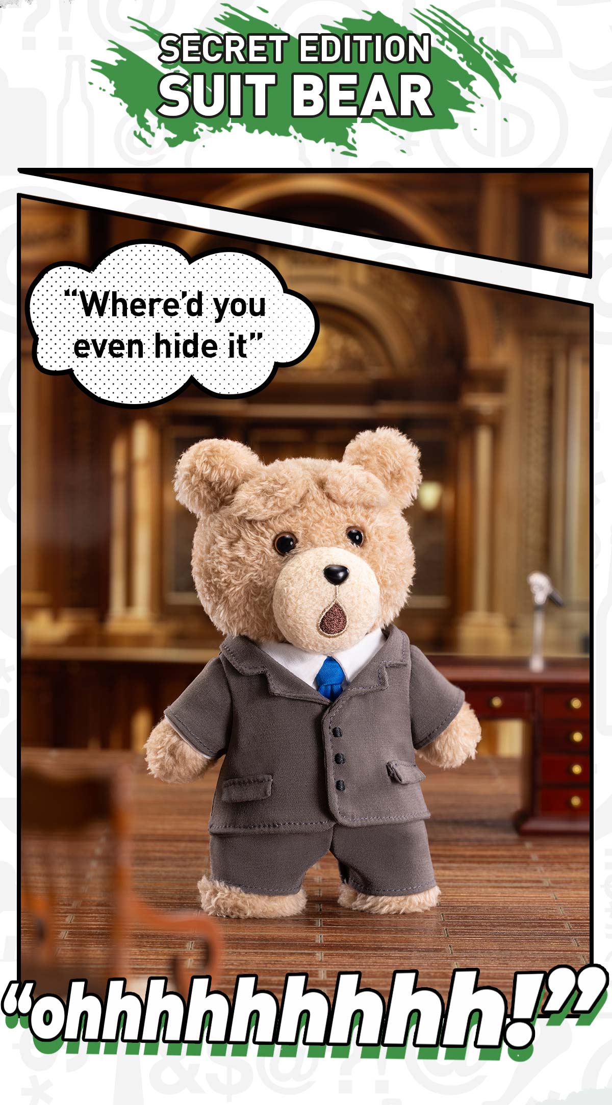 popmart ted2　テッド secret スーツ POP NOW:Ted2 Teddy Bear Action Plush Pendant - POP MART